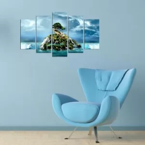 Image of 5PMX-073 Multicolor Decorative MDF Painting (5 Pieces)