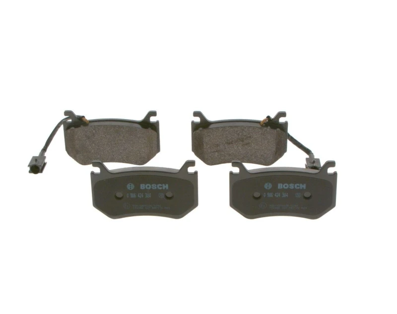 Image of Bosch 0 986 424 384 Brake pad set with integrated wear sensor Low-Metallic Brake Pad Set,disc brake (402)