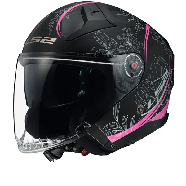Image of LS2 OF603 Infinity II Lotus Matt Pink Jet Helmet Size XS