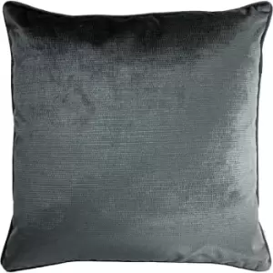 image of Paoletti - Stella Embossed Texture Cushion Graphite - Graphite