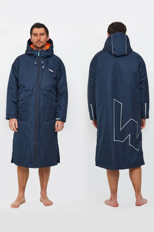 Image of Wave Spas Wave Spas Wave 3 in 1 Changing Robe - Navy Size: Medium Navy M Unisex 5061039895758