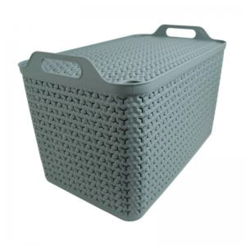 Image of Strata Strata Extra Large Basket with Lid 42L Green XW131-LPG-VW XW131-LPG-VW