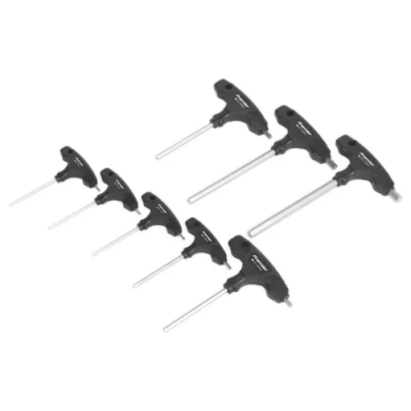Image of Genuine SEALEY AK7143 Hex Key Set 8pc T-Handle Metric