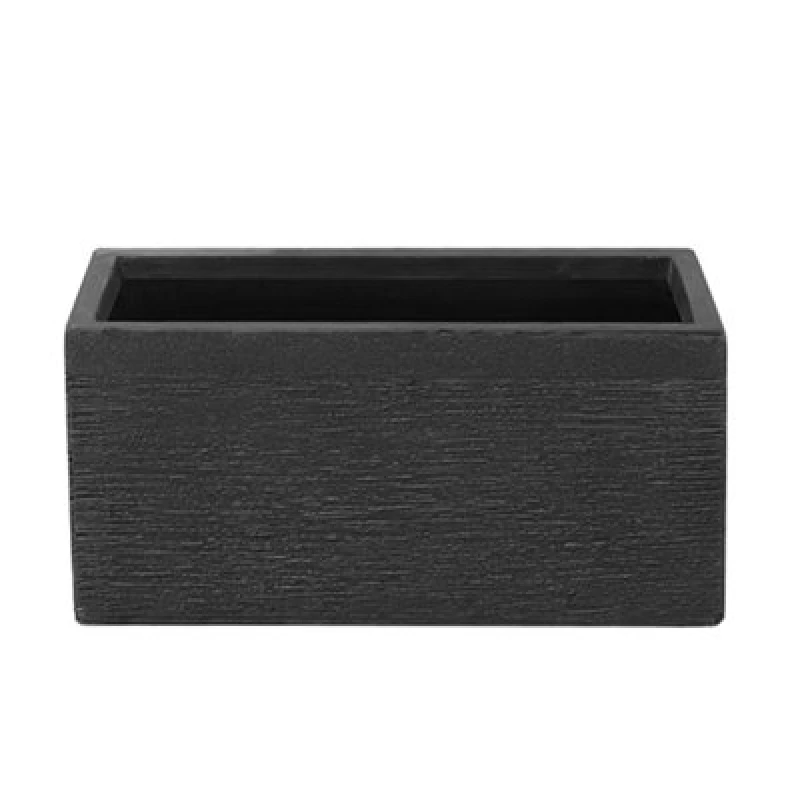 Image of Beliani Traditional Plant Pot Myra 50 Cm Black