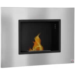 Image of HOMCOM Bio Ethanol Fireplace Heater with 1.5L Tank in Silver