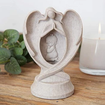 image of Faith & Hope Guardian Angel Night Light - Girl