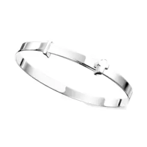 image of JG Signature Childrens Silver Cross Expanding Bangle