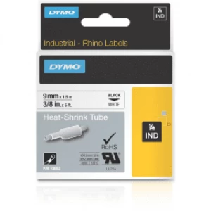 Image of Dymo 18053 Black On White Label Tape 9mm x 1.5m