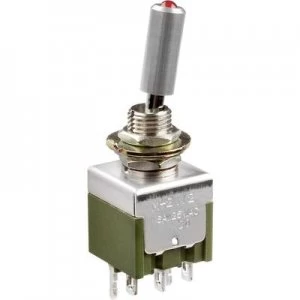 Image of NKK Switches M2112TCFW01 Toggle switch 250 V AC 3 A 1 x OnOn latch
