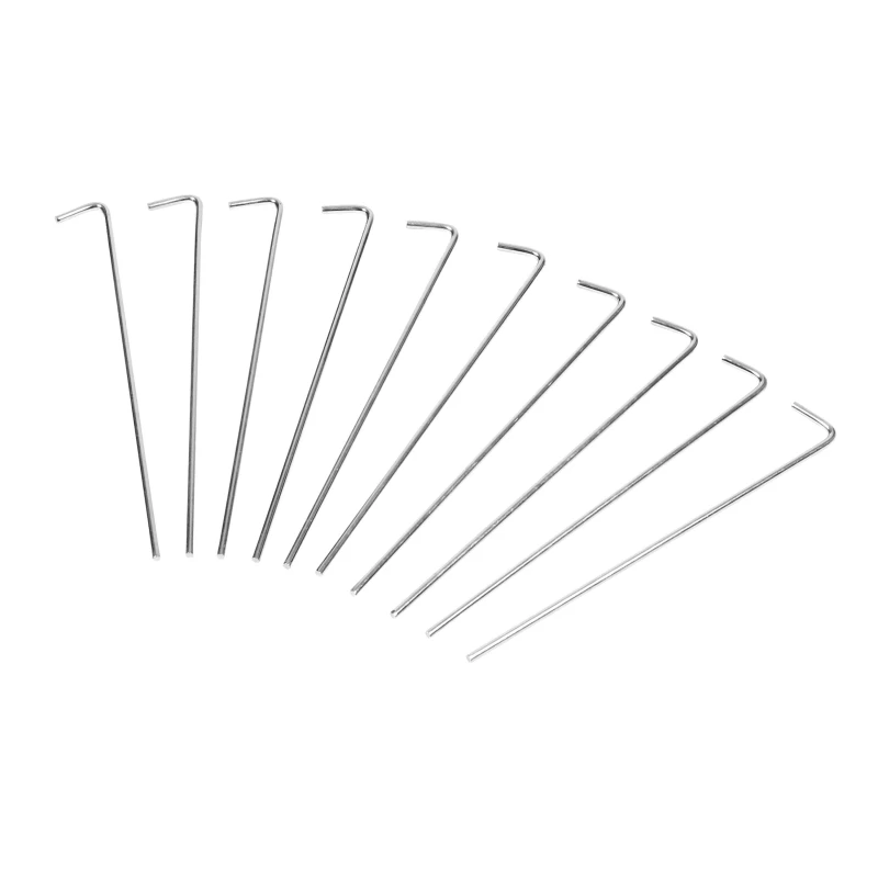 Image of Gelert 9" Wire Pegs Adults - Silver Silver One Size