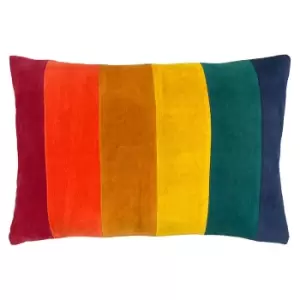 Image of Rainbow Striped Cushion Jewels, Jewels / 30 x 50cm / Polyester Filled