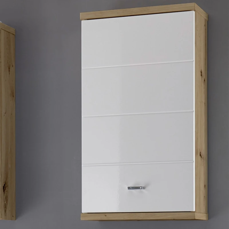 Image of SO'HOME Luma Wall Cabinet White/Natural ONE SIZE