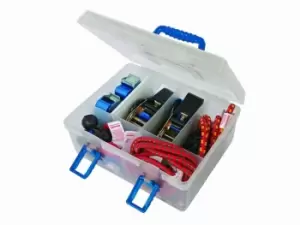 Image of Silverline 671066 Tie Down & Bungee Strap Set 16pce
