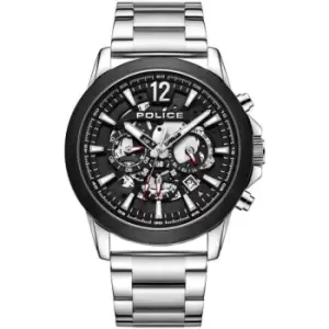 Image of Police Mens Police Stainless Steel Vertigo PEWJK2194940 - Silver and Blue