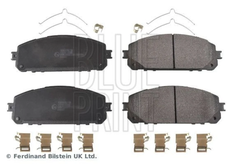 Image of Blue PRINT Brake pad set Blue PRINT ADA104279