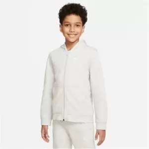 Image of Nike Sportswear Club Big Kids (Boys') French Terry Full-Zip Hoodie - Beige