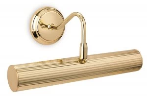 Image of 2 Light Picture Wall Light Polished Brass, E14
