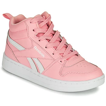 image of Reebok Classic REEBOK ROYAL PRIME Girls Childrens Shoes (High-top Trainers) in Pink,4,5,9.5 toddler,10 kid,11 kid,11.5 kid,12 kid,13 kid,1 kid,1.5 kid