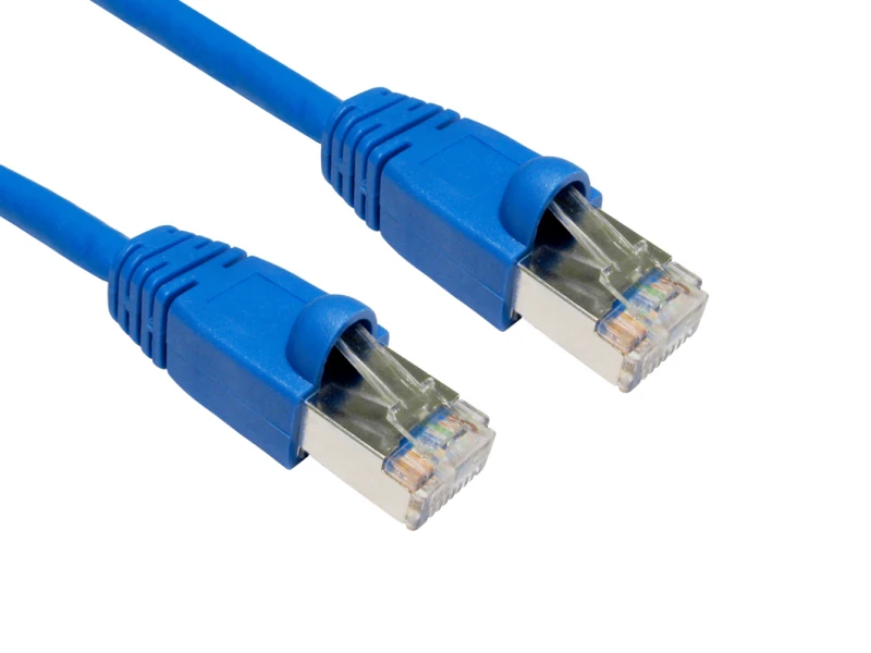 Image of Cables Direct Cables Direct - Patch cable - RJ-45 (M) - RJ-45 (M) - 10 m - STP - ( CAT 6 ) - snagless booted - blue B6ST-710B