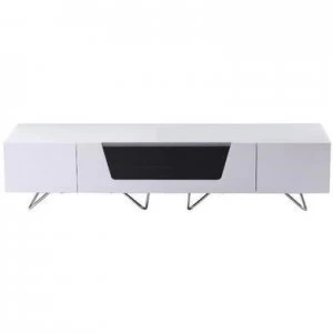 image of Alphason CRO2-1600CB-WHT Chromium 2 TV Cabinet for up to 70 TVs - White