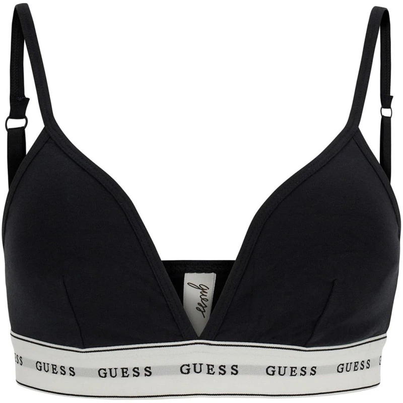 Image of Guess Carrie Bra With Logo Band 14672586 Black