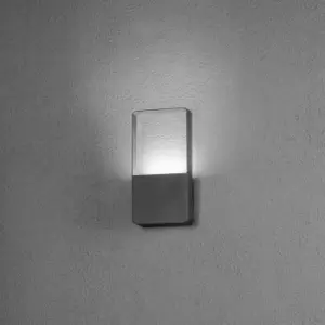 image of Matera Outdoor Modern Wall Light Dark Grey 1x 6W LED, IP54