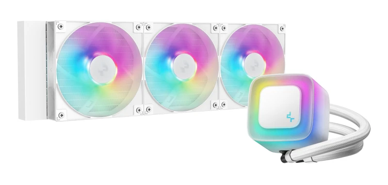 Image of DeepCool DeepCool LE360 WH V2 Processor All-in-One liquid cooler 12cm White R-LE360-WHAMMN-G-2