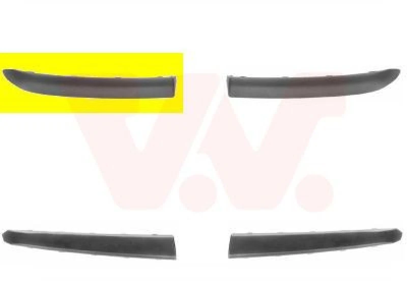 Image of VAN WEZEL Bumper cover VAN WEZEL 1620584