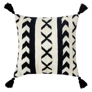 Image of Ural Tasselled Cushion Mono
