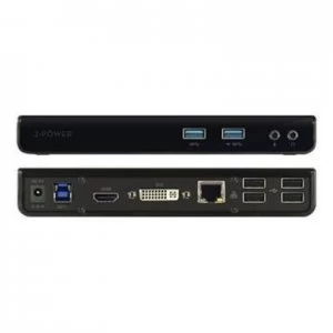 Image of 2-Power Laptop USB 3.0 & Type-C Docking Station