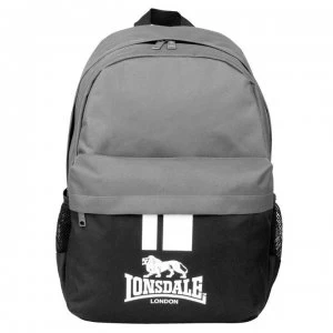 Image of Lonsdale Pocket Backpack - Black/Charcoal