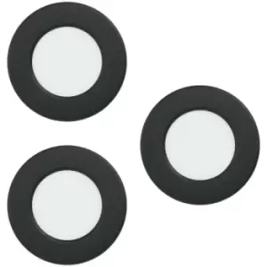Image of Netlighting Fueva LED Recessed Downlight Black - 3 Pack
