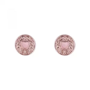 image of Ted Baker Ladies Brenaa Biscuit Button Stud Earring