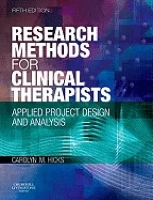 Image of research methods for clinical therapists applied project design and analysi