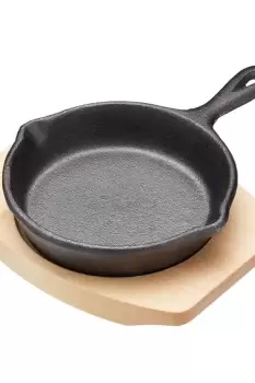 image of Cast Iron Mini Frying Pan, 11.5x16x2cm, Gift Boxed