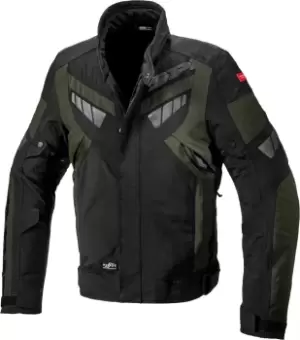 Image of Spidi H2Out Freerider Motorcycle Textile Jackets, black-green, Size 2XL, black-green, Size 2XL