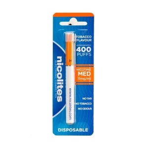 Image of Nicolites Medium Strength Disposable E-Cigarette - Tobacco