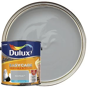 Image of Dulux Easycare Washable & Tough Warm Pewter Matt Emulsion Paint 2.5L