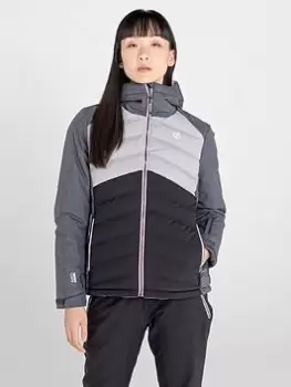 image of Dare 2b Coded Waterproof Quilted Ski Jacket, Ebony, Size 12, Women