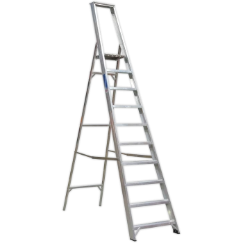 image of Sealey Industrial Aluminium Step Ladder 10