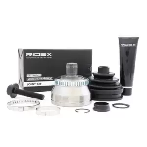 Image of RIDEX CV Joint VW,AUDI,SKODA 5J0004 3B0498099B,3B0498099BX,3B0498099C Axle Joint,Joint Kit, drive shaft 3B0498099H,8D0407305M,3B0498099C,3B0498099B