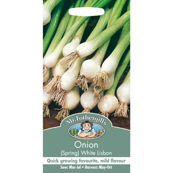 image of Mr. Fothergill's Spring Onion White Lisbon (Allium Cepa) Seeds