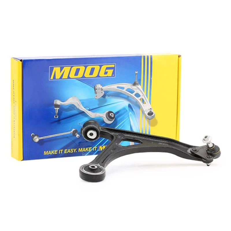 Image of MOOG AU-WP-3949 Suspension arm Control Arm, Grey Cast Iron, with rubber mount Grey Cast Iron Track Control Arm (273)