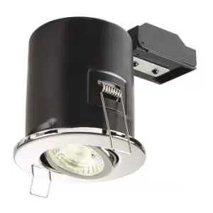 image of Collingwood Adjustable IP20 Fire-Rated PAR16 LED GU10 Downlight Chrome - CWFRC009