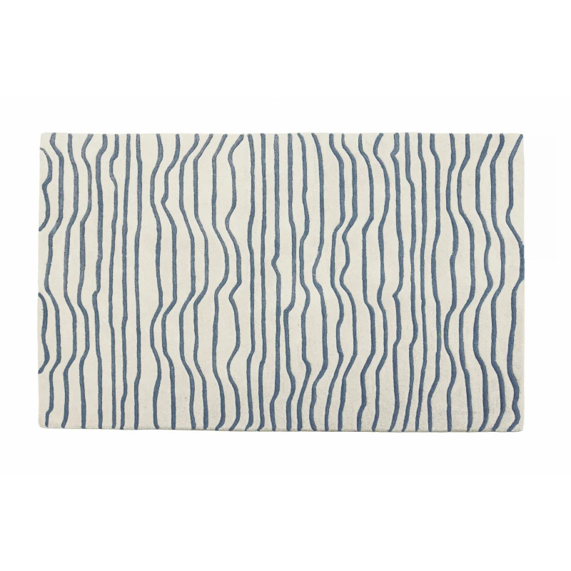 Image of Esselle Aura Dune Natural / Blue 120 x 170cm Rug Blue unisex 120x170cm