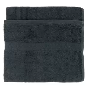 Image of Loft Combed Cotton Bath Sheet Blue Slate
