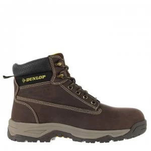 image of Dunlop Safety On Site Steel Toe Cap Safety Boots - Brown