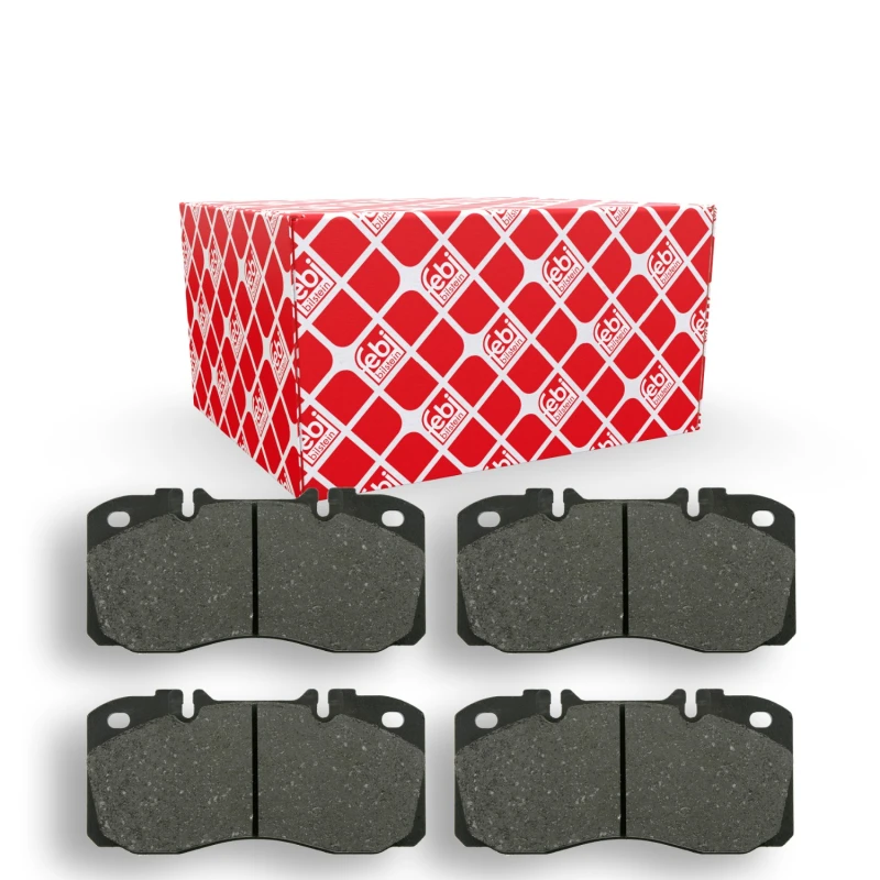 Image of FEBI BILSTEIN 16598 Brake pad set Rear Axle, prepared for wear warning indicator Brake Pad Set,disc brake (402)