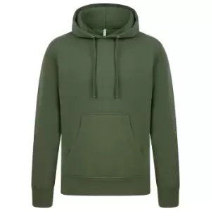 Image of Casual Classics Mens Ringspun Cotton Hoodie (XXL) (Military Green)