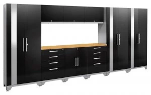 Image of Performance 2.0 Black 10 piece Garage Set